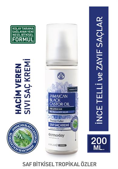 Dermoday Jamaican Black Castor Oil Sıvı Saç Kremi - İnce Telli ve Zayıf Saçlar