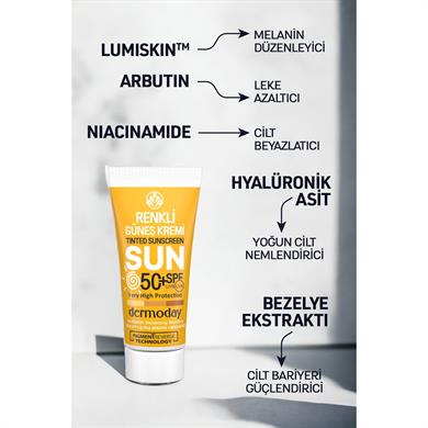 Dermoday Leke Karşıtı Renkli Güneş Kremi SPF 50+