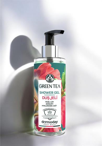 Dermoday Premium Duş Jeli - Yeşil Çay Adaçayı Hyalüronik Asit