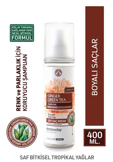 Dermoday Zencefil Yeşil Çay Sıvı Saç Kremi - Boyalı Saçlar