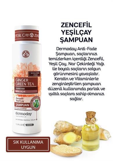 Dermoday Zencefil Yeşilçay Şampuan - Boyalı Saçlar