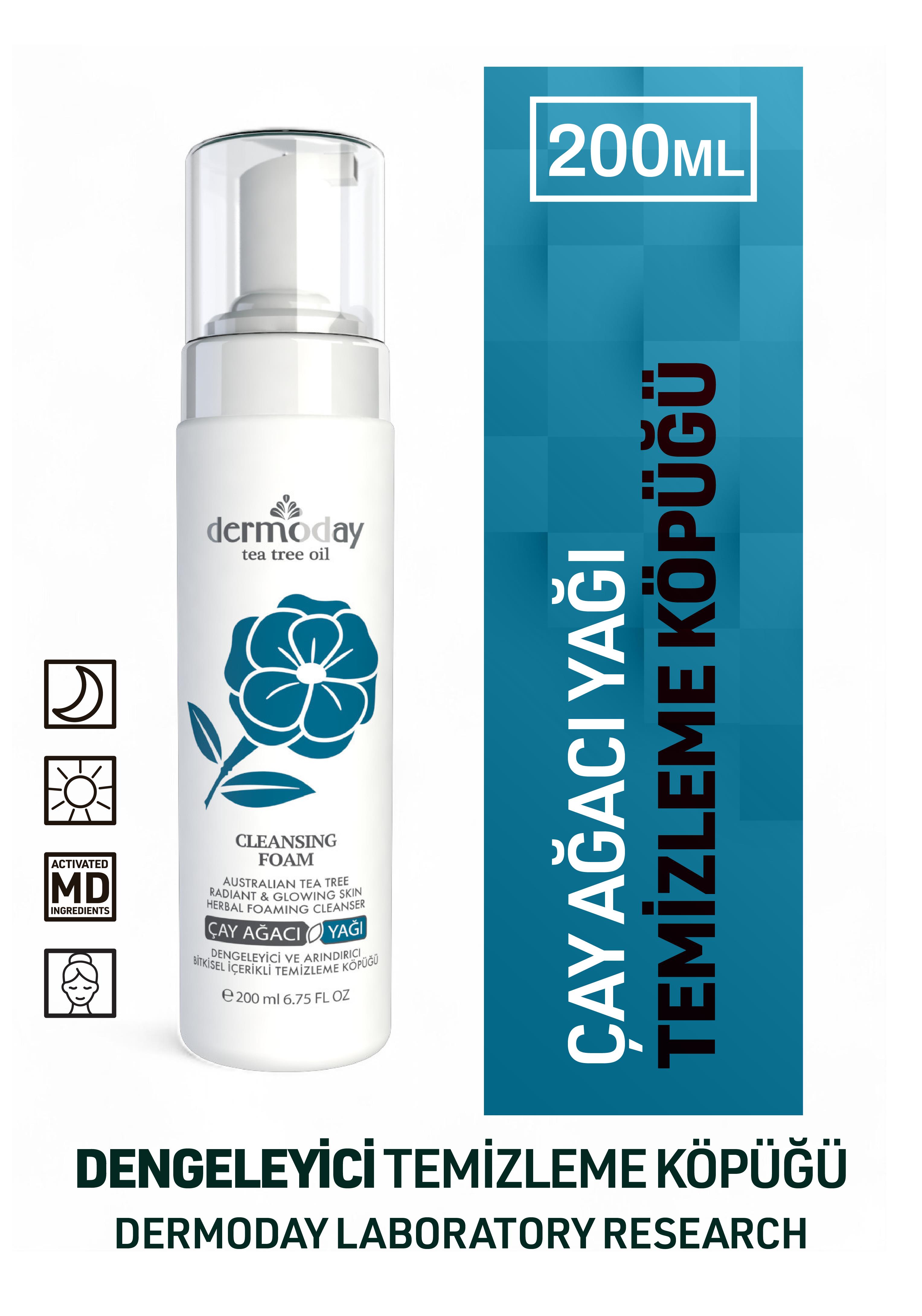 Dermoday Çay Ağacı Yağı Temizleme Köpüğü 200 ml