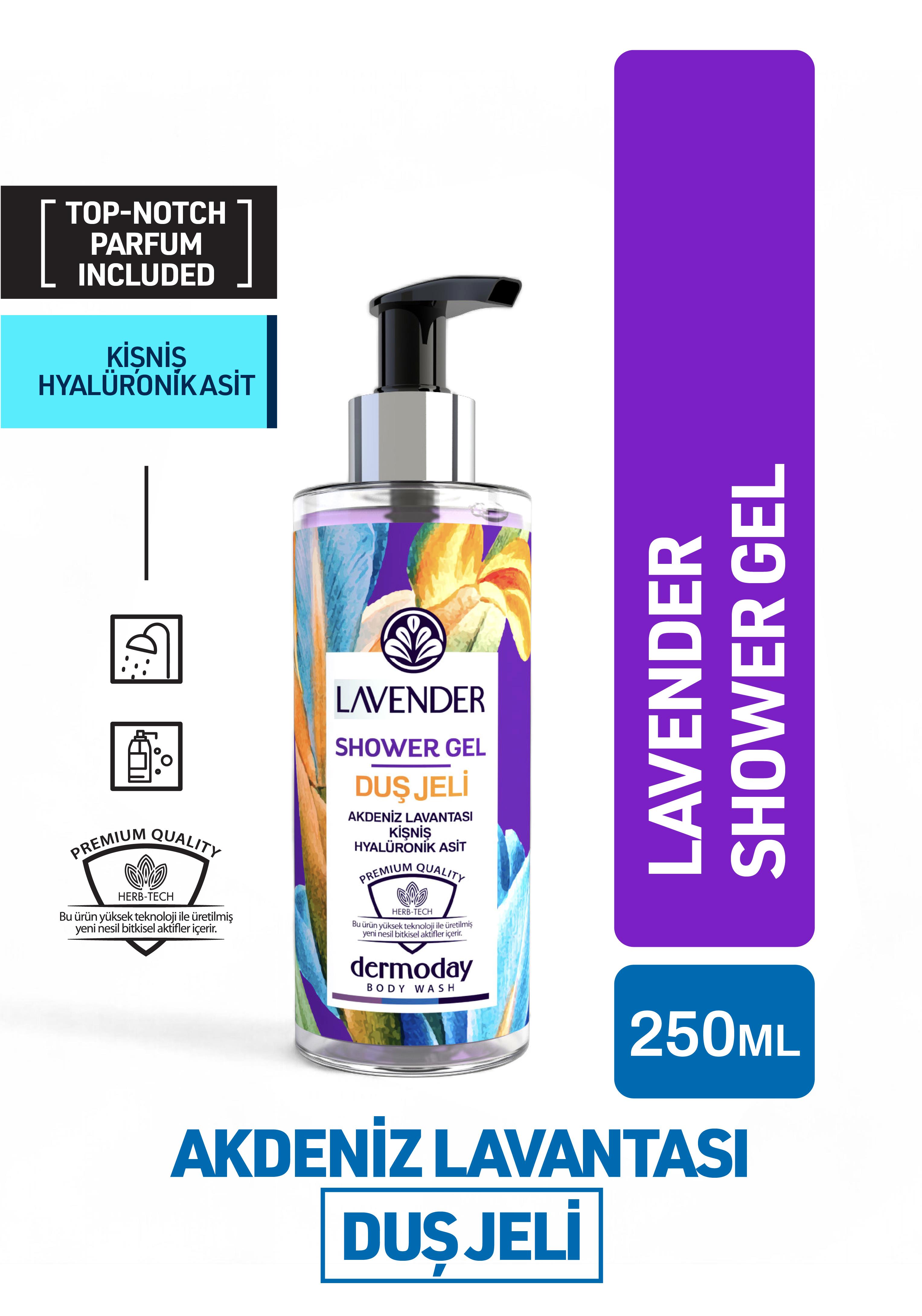 Dermoday Premium Duş Jeli - Lavanta Kişniş Hyalüronik Asit