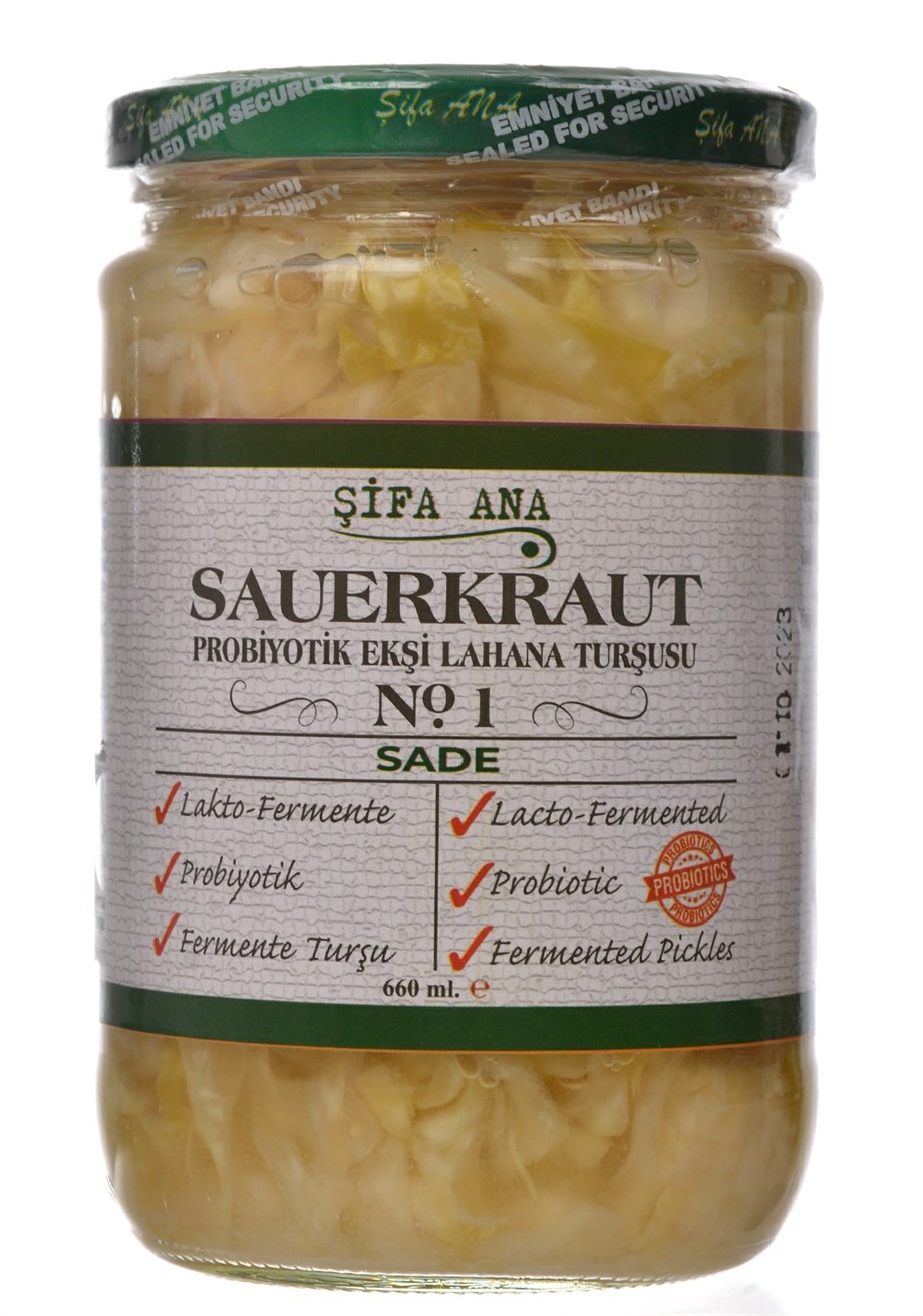 Probiyotik Sade Sauerkraut Ekşi Lahana Turşusu (660 cc.)