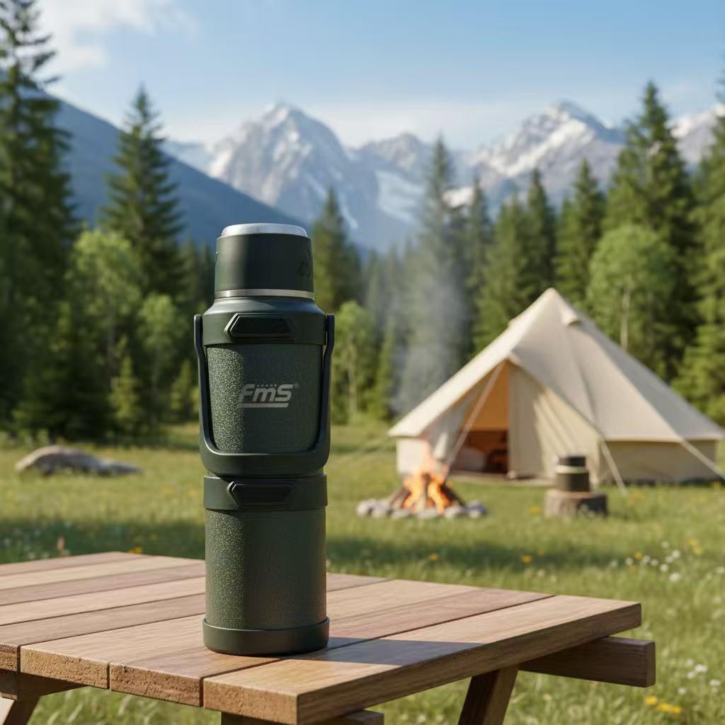 FMS 2,5 LT Kampçı Termos | 316 Antibakteriyel Paslanmaz Çelik | Sıcak & Soğuk Tutma |