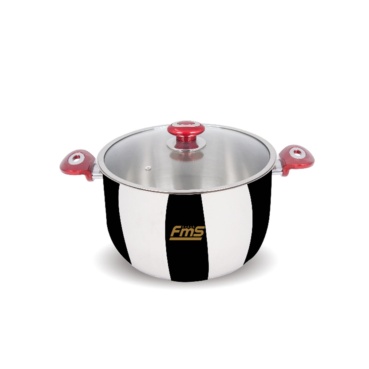 FMS ÇELİK DERİN İDEAL TENCERE 22 CM KIRMIZI