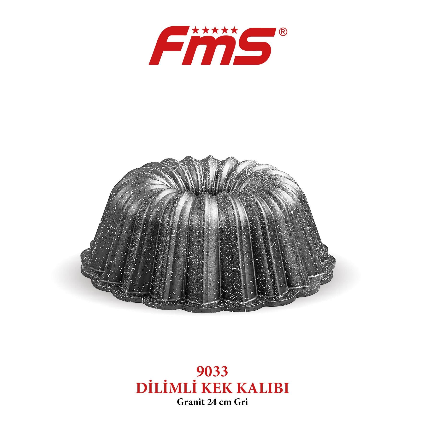 FMS DÖKÜM DİLİMLİ KEK KALIBI GRİ