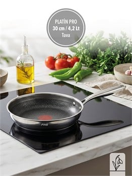 PLATİN PRO | ÇİZİLMEZ | 30CM YAĞ TAVA | İNDÜKSİYON UYUMLU | YANMAZ YAPIŞMAZ