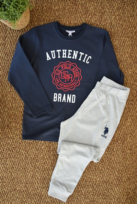 U.S. Polo Assn Kırmızı Desenli Takım