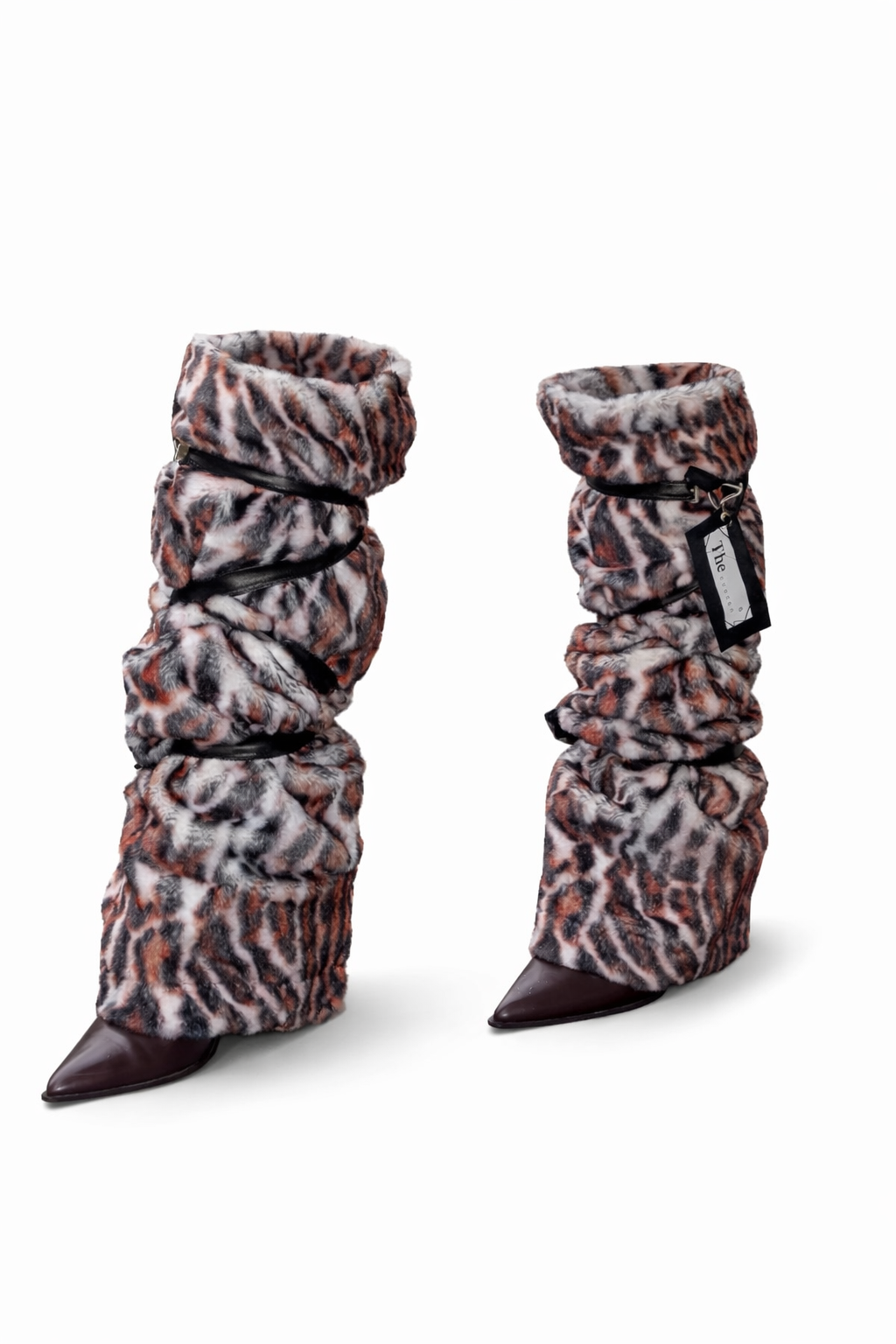Leopar Peluş Tozluk