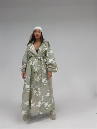 Oversize Camouflage Trençkot