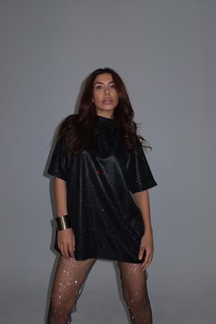 Özel Tasarım Simli  Glitter T-Shirt