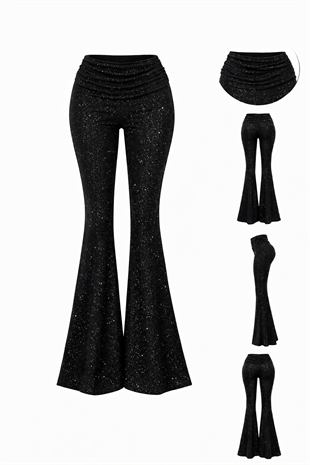 Simli İspanyol Pantolon