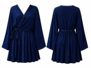 simli  Şal Detay kısa kimono 