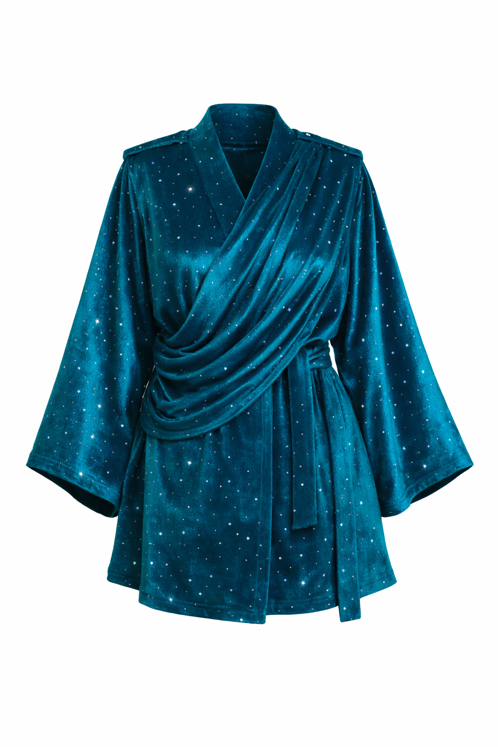 modera petrol mavisi kimono 