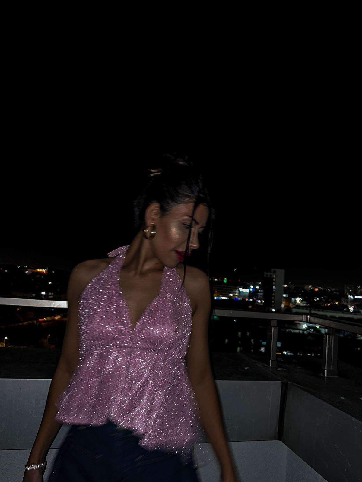 Özel Tasarım Simli Tinkertop Büstiyer 