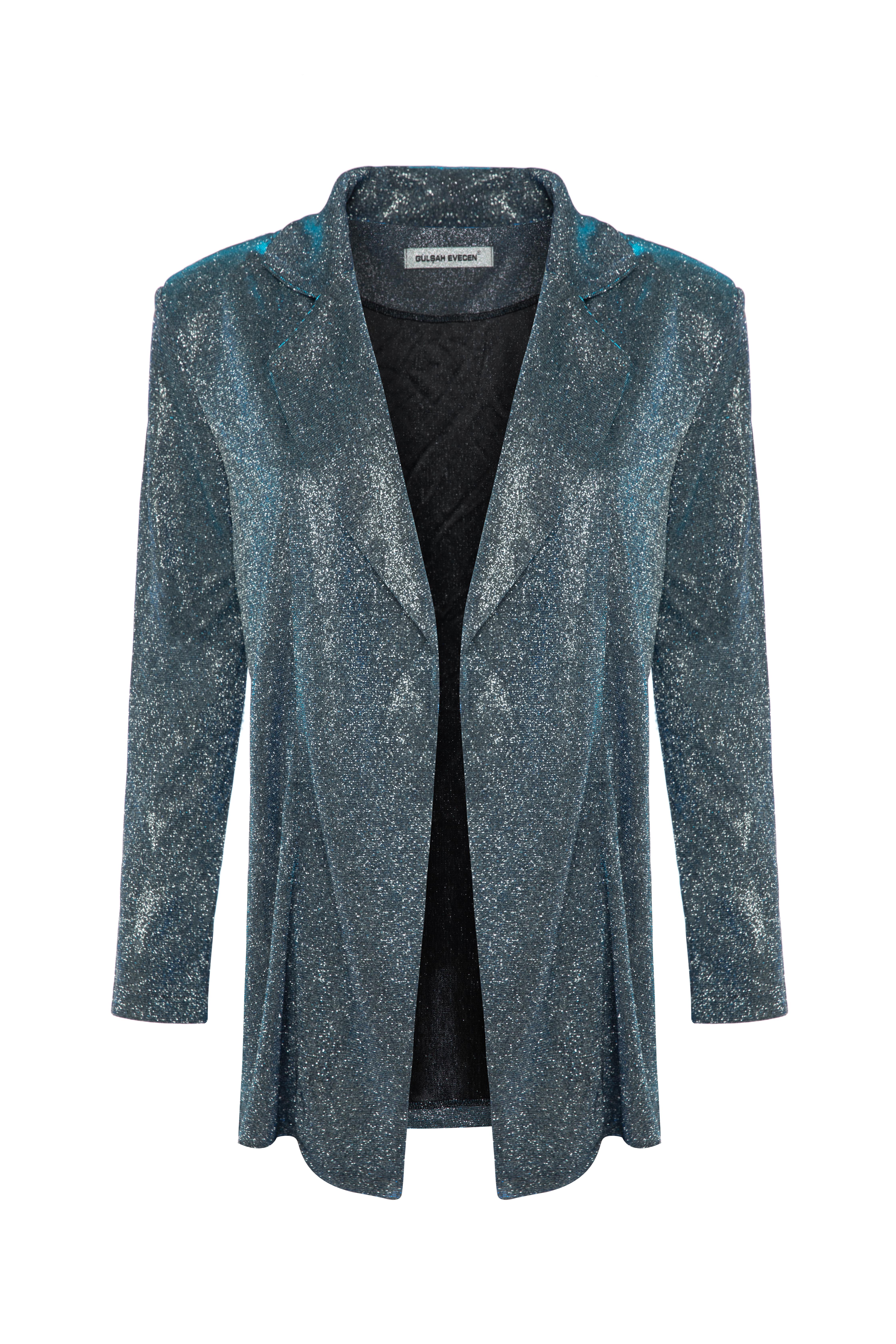 Özel Tasarım Simli Gloss Ceket