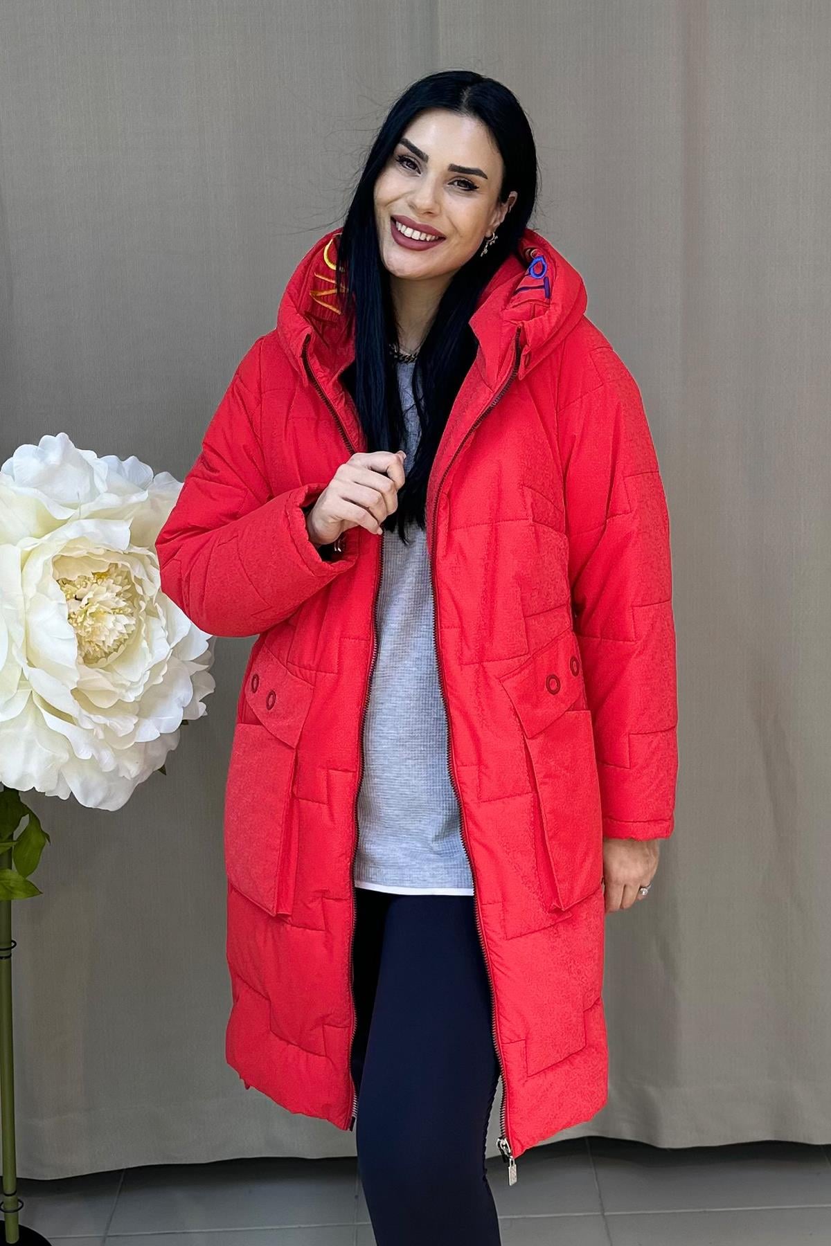 -20 abc kırmızı mont