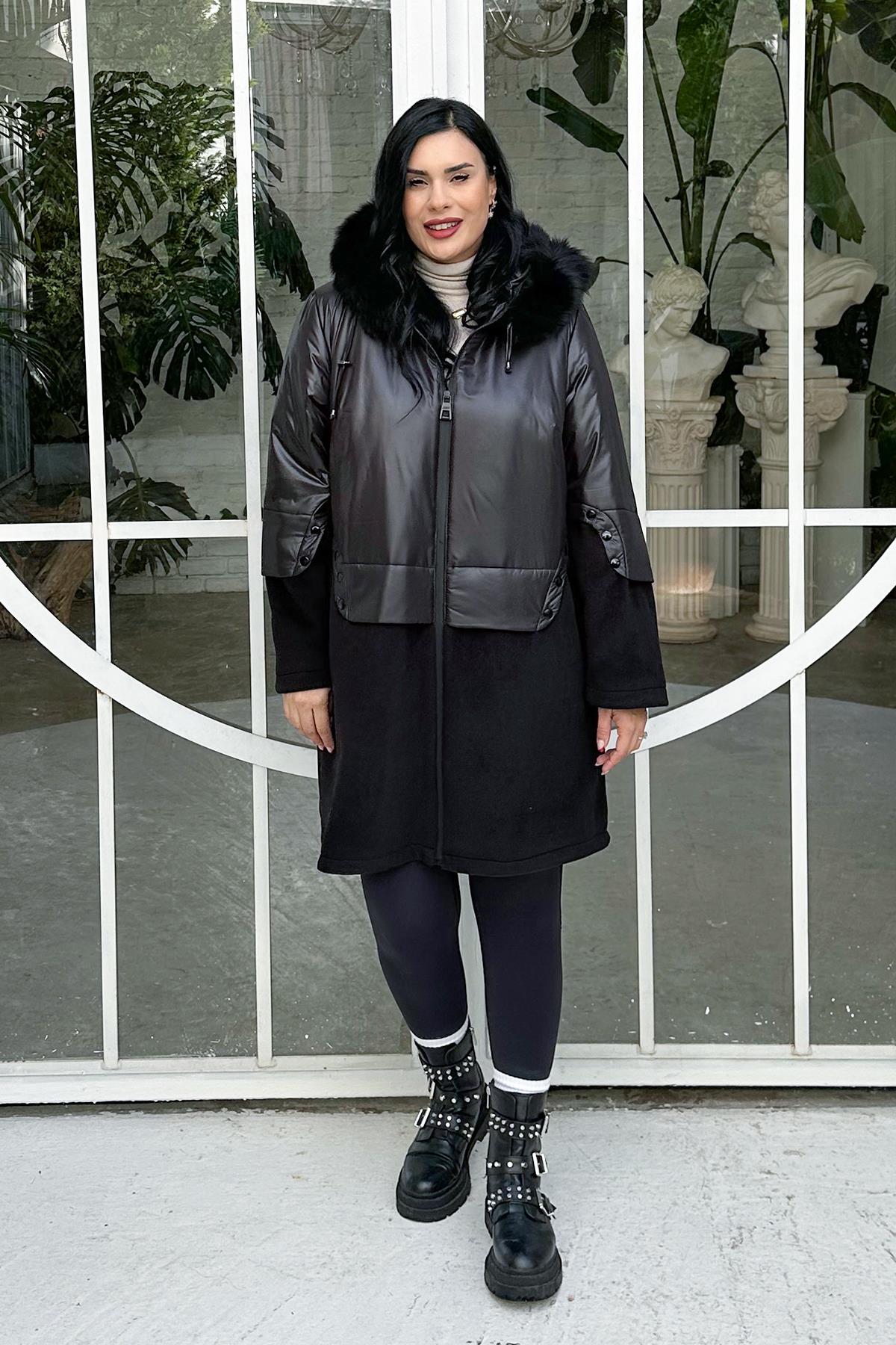 -20 içi kürklü mont