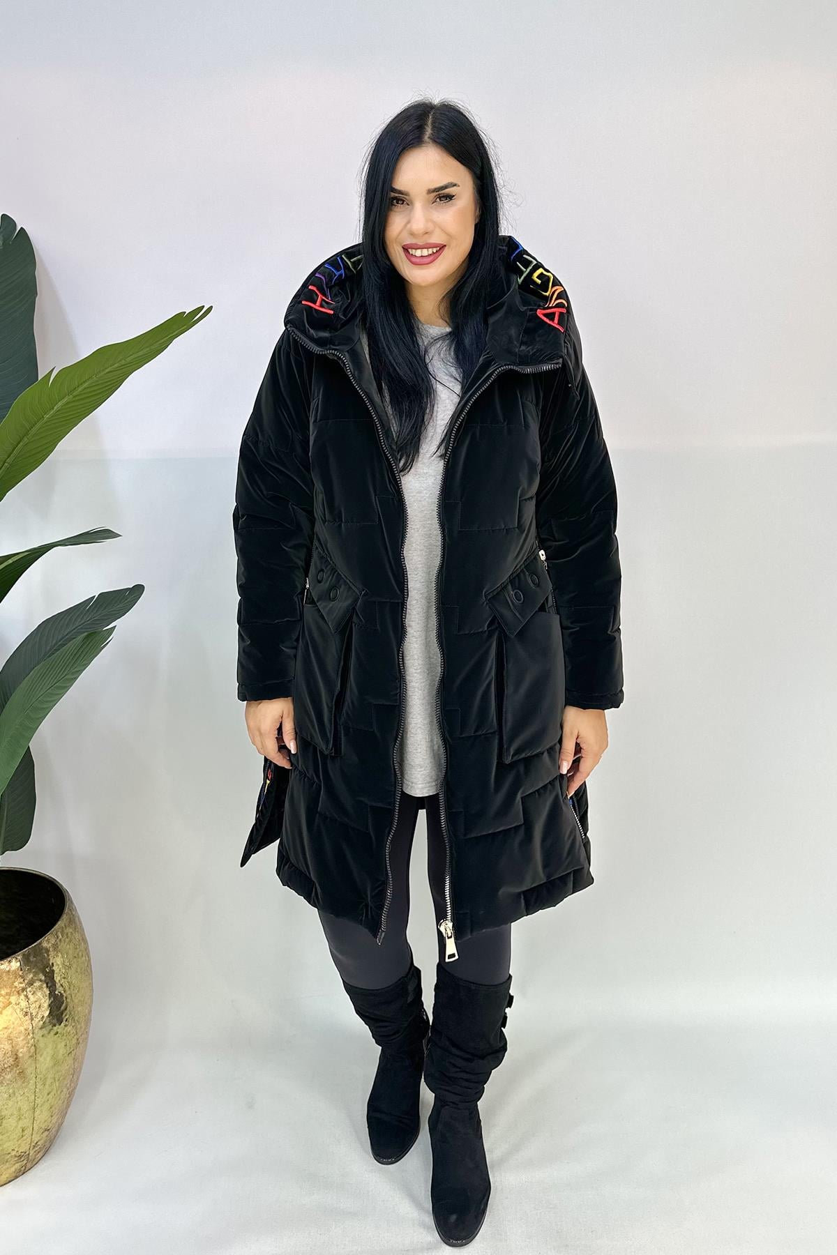 -20 Korumalı ABC Mont - Siyah