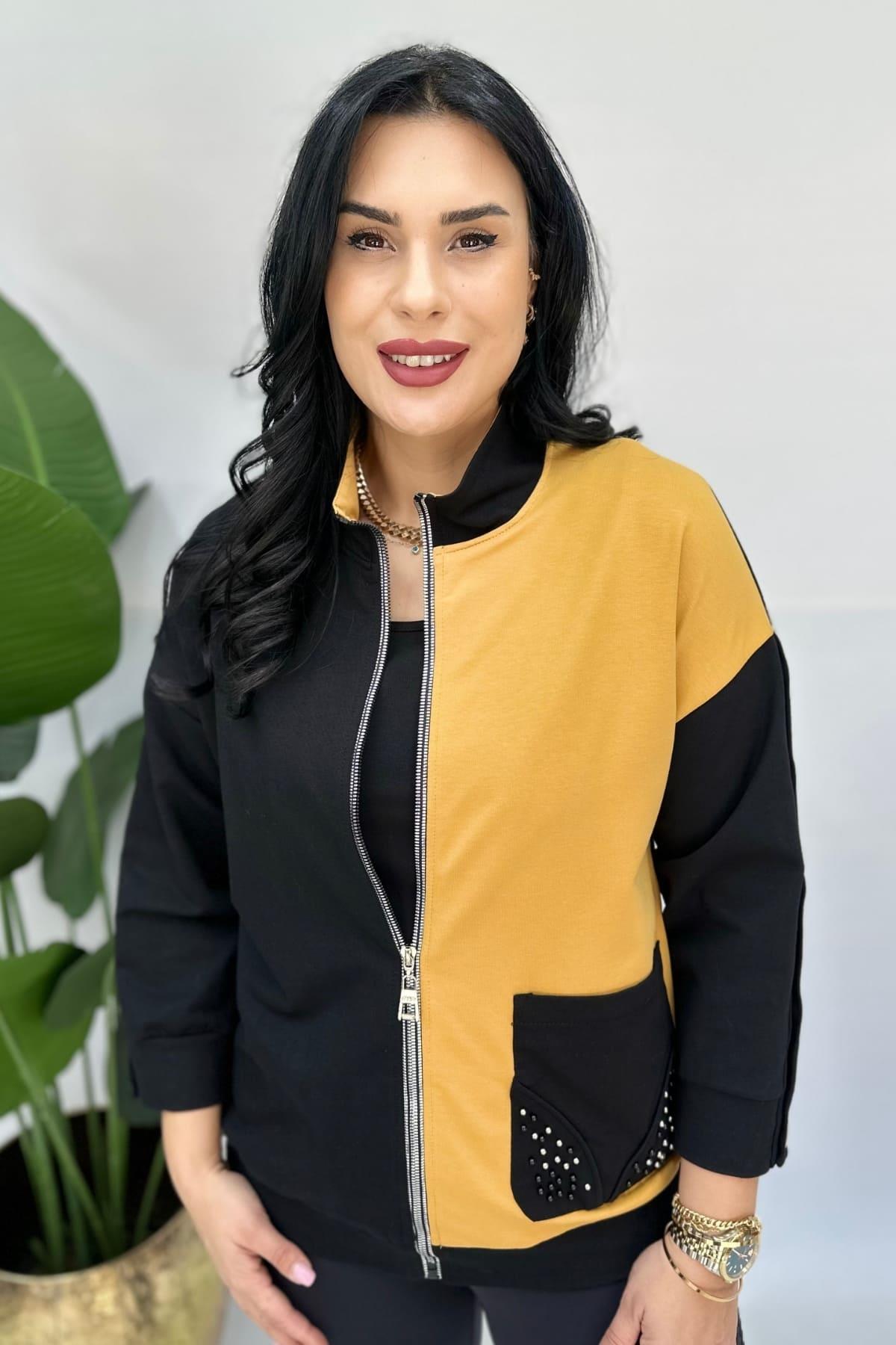 2Lİ İNCİLİ HIRKA VE ATLET - HARDAL