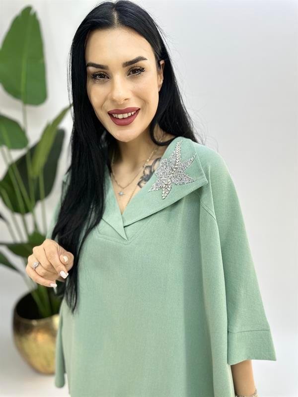 Büyük Beden 2 li kristal taşlı takım