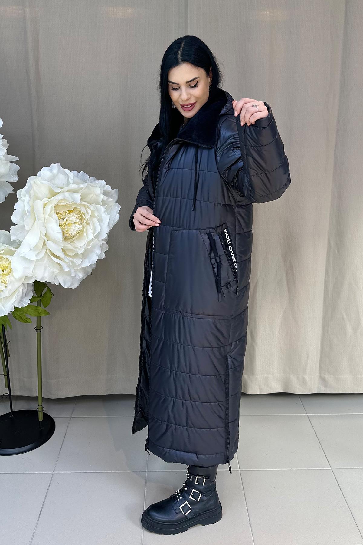 Büyük Beden Maxi peluşlu -20 mont