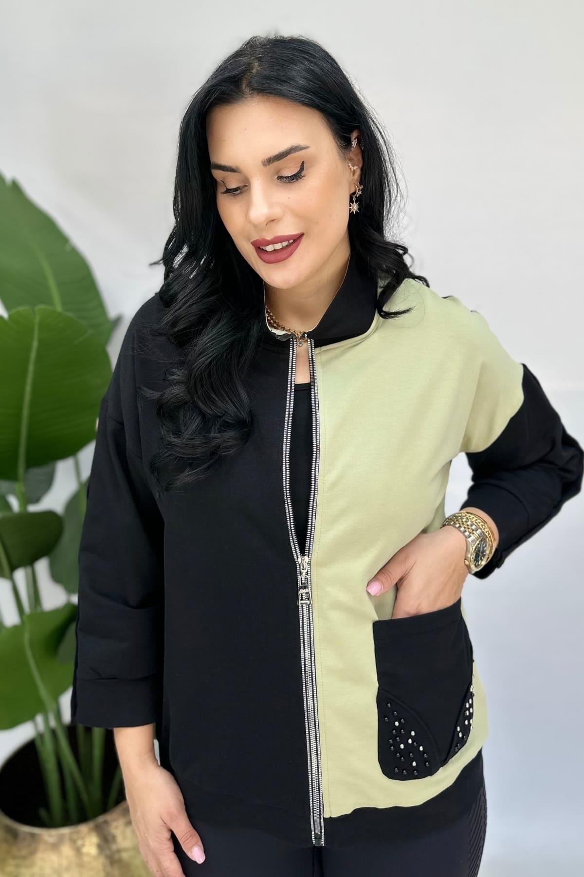 2Lİ İNCİLİ HIRKA VE ATLET - YEŞİL