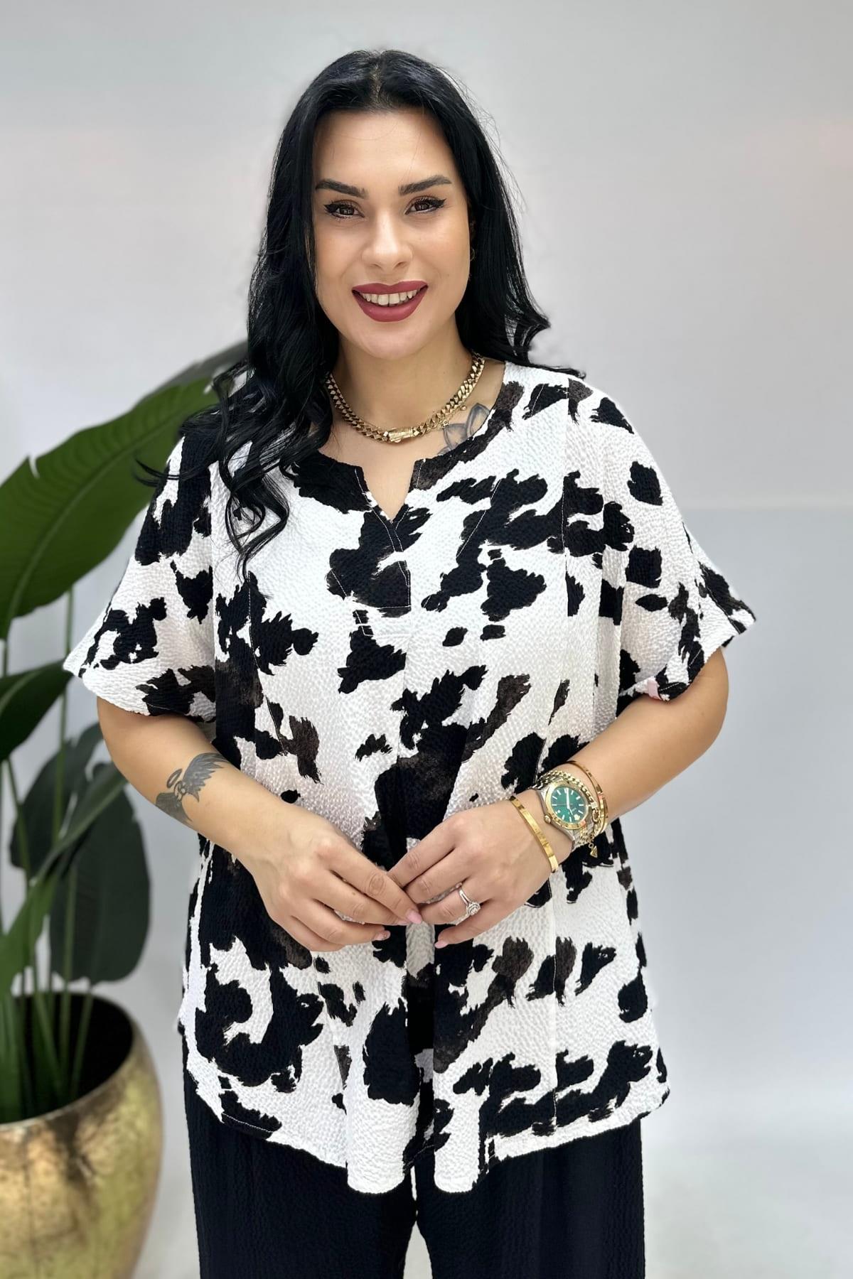 BAMBU KUMAŞ BLUZ BÜYÜK BEDEN