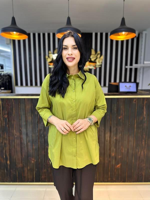 Büyük Beden fistolu özel tasarım bluz