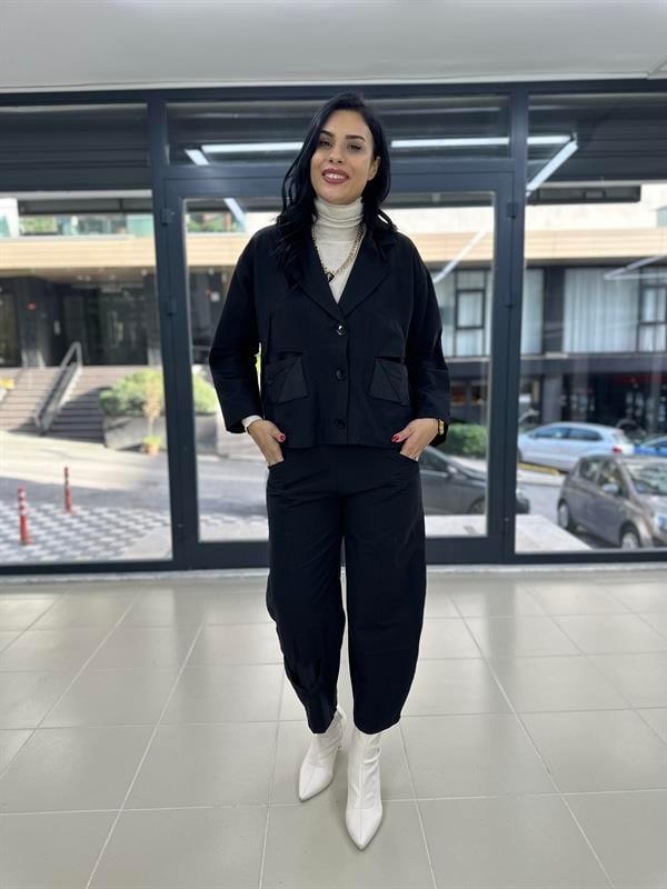 Büyük Beden Kot ceket takım