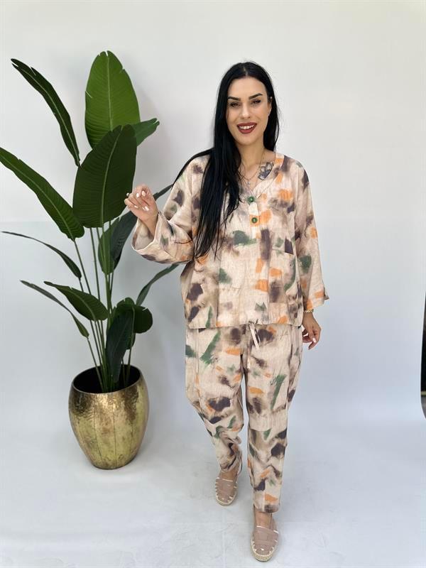 Büyük Beden özel seri takım batik battal
