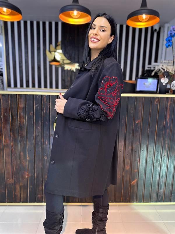 Büyük Beden tasarım kalın ceket