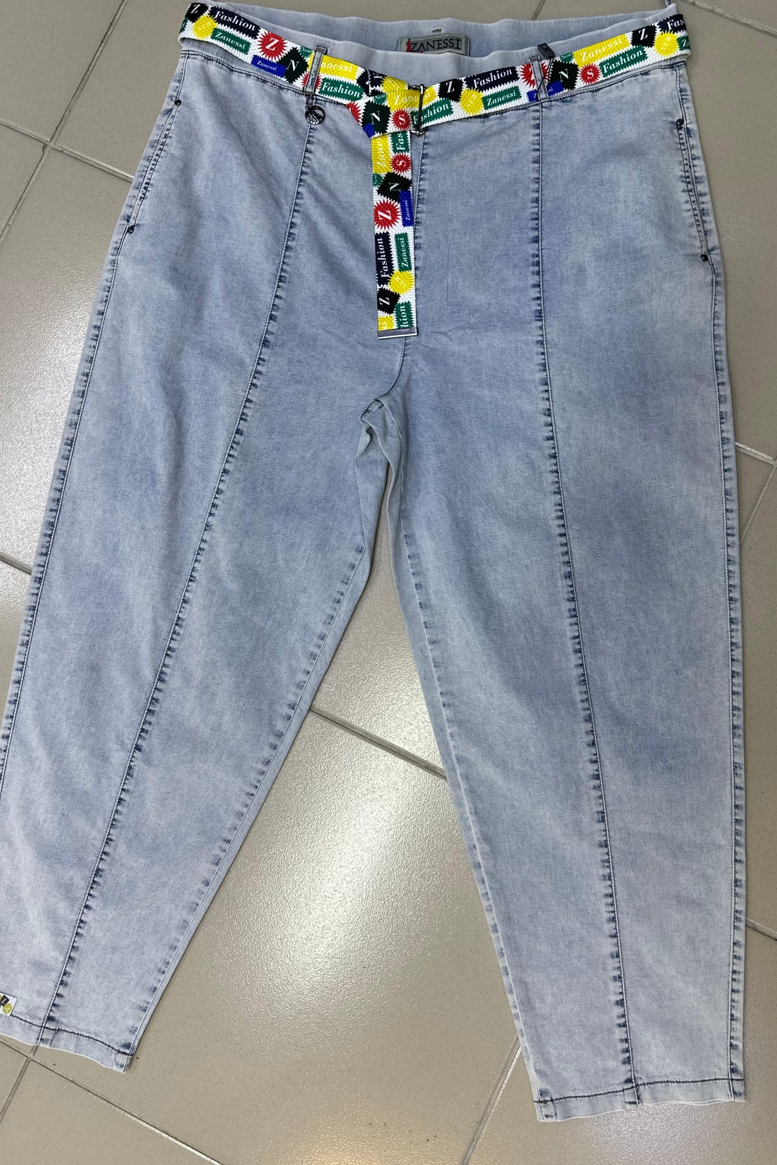 BUZ MAVİ İNCE JEAN BÜYÜK BEDEN