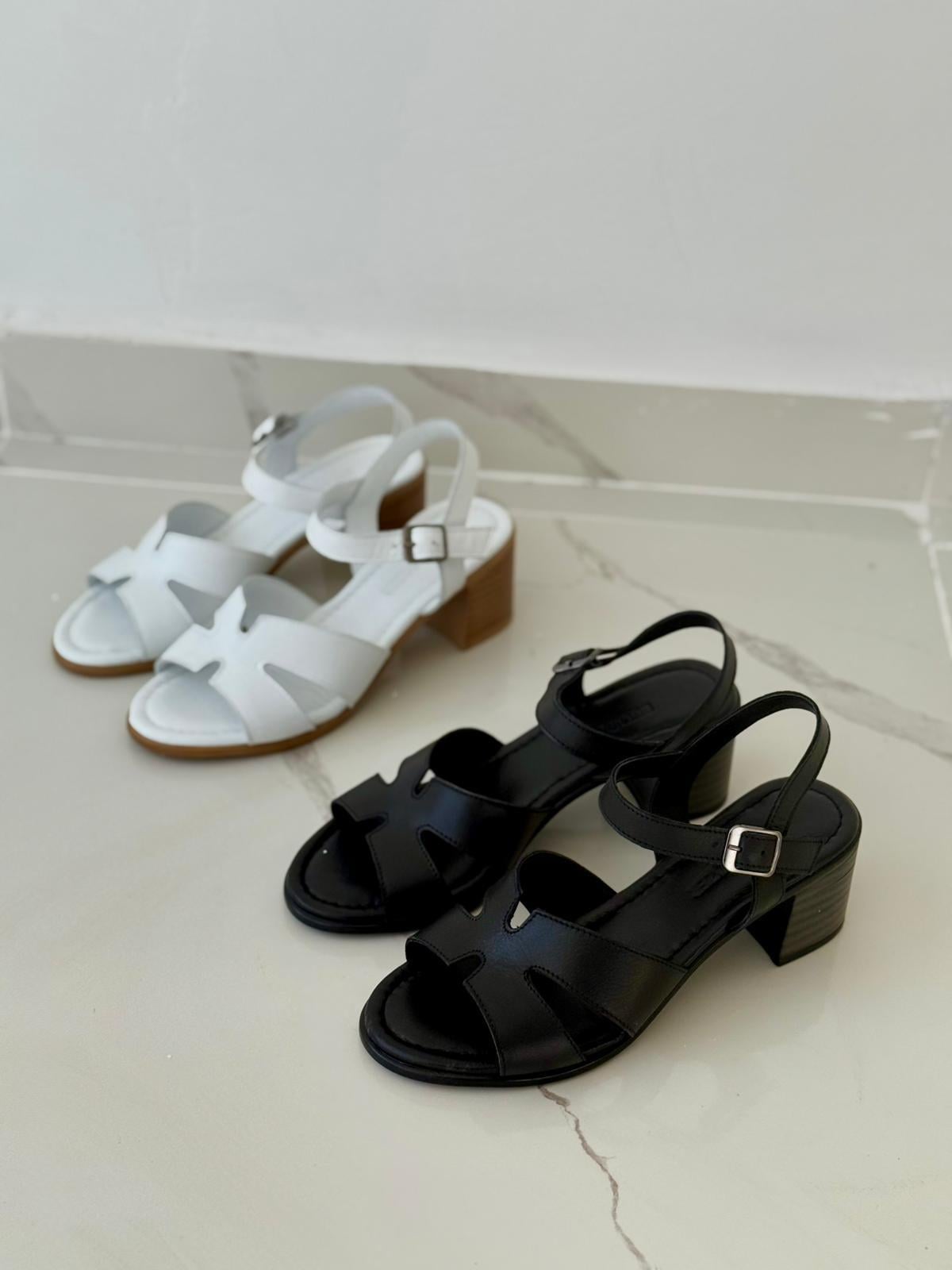BUL HEMS 251812 36-40 HAKİKİ DERİ TOPUKLU SANDALET