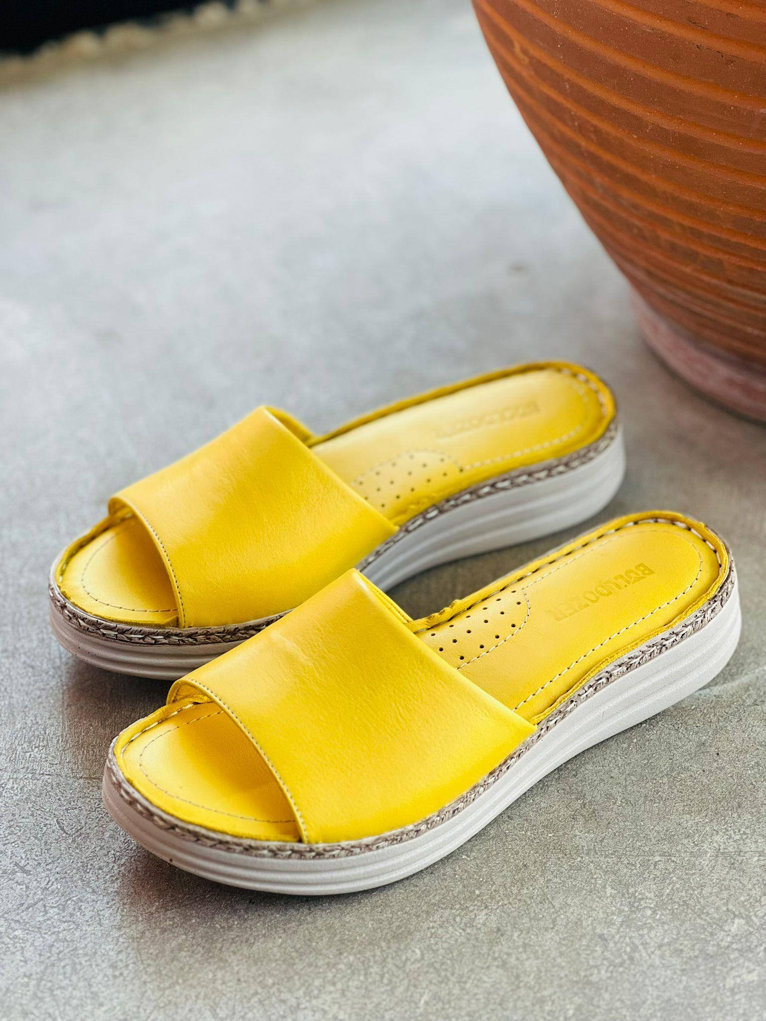 BUL YELLOW 231580 36-41 HAKİKİ DERİ TERLİK