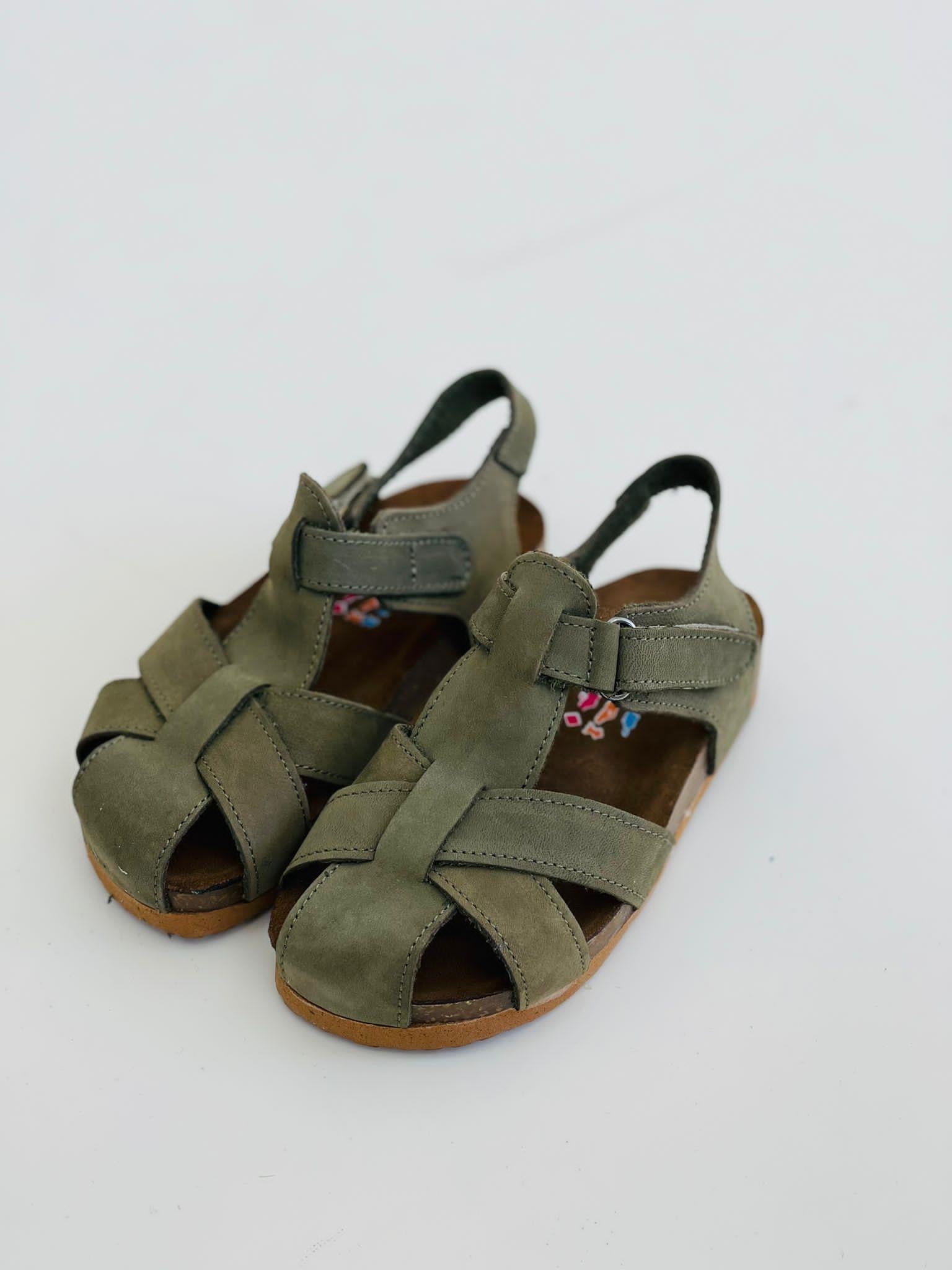 MO CUNDA 46504 21-30 HAKİKİ DERİ SANDALET