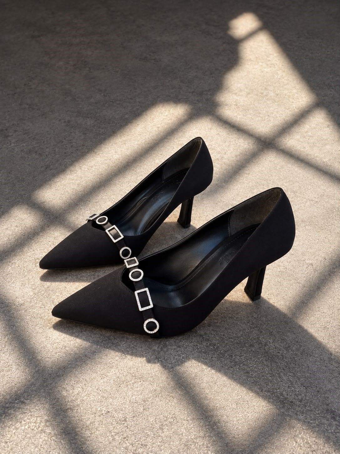PM SQUARE K241 36-40 TAŞLI STİLETTO