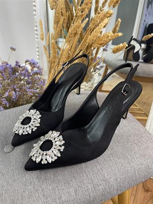 BH MONROE 0030 36-40 TAŞLI ARKASI AÇIK STİLETTO