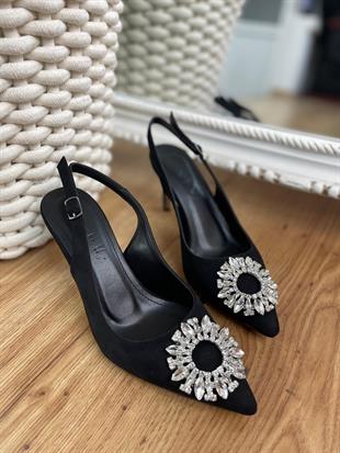 BH MONROE 0030 36-40 TAŞLI ARKASI AÇIK STİLETTO