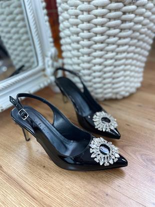 BH MONROE 0030 36-40 TAŞLI ARKASI AÇIK STİLETTO