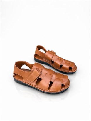 BUL BARBA 261083 251050 40-45 HAKİKİ DERİ SANDALET