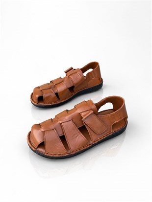 BUL BARBA 261083 251050 40-45 HAKİKİ DERİ SANDALET