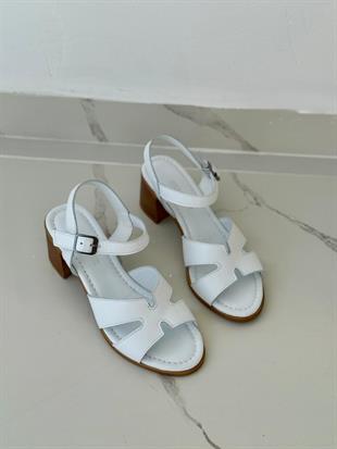 BUL HEMS 251812 36-40 HAKİKİ DERİ TOPUKLU SANDALET