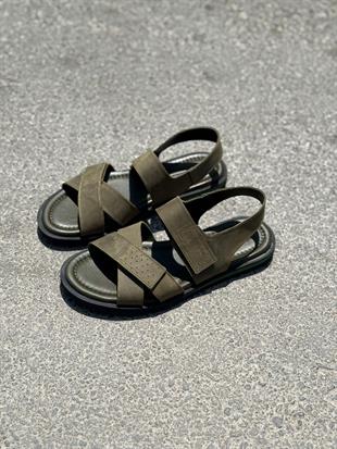 HJ OLİTE 40-45 HAKİKİ DERİ SANDALET