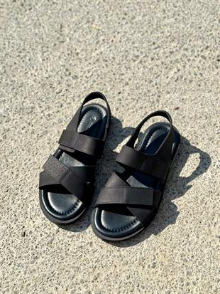 HJ OLİTE 40-45 HAKİKİ DERİ SANDALET