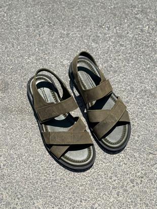 HJ OLİTE 40-45 HAKİKİ DERİ SANDALET