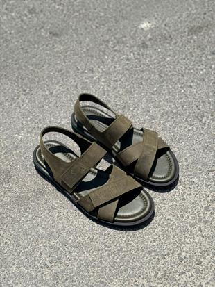 HJ OLİTE 40-45 HAKİKİ DERİ SANDALET