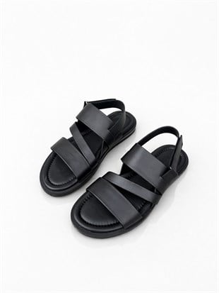 HJ SETENİL 40-45 HAKİKİ DERİ SANDALET