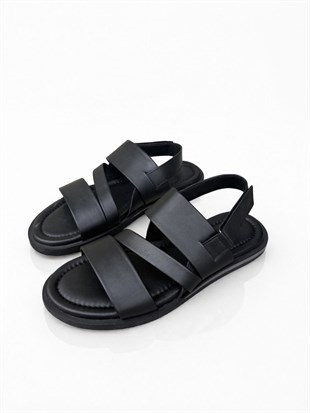 HJ SETENİL 40-45 HAKİKİ DERİ SANDALET